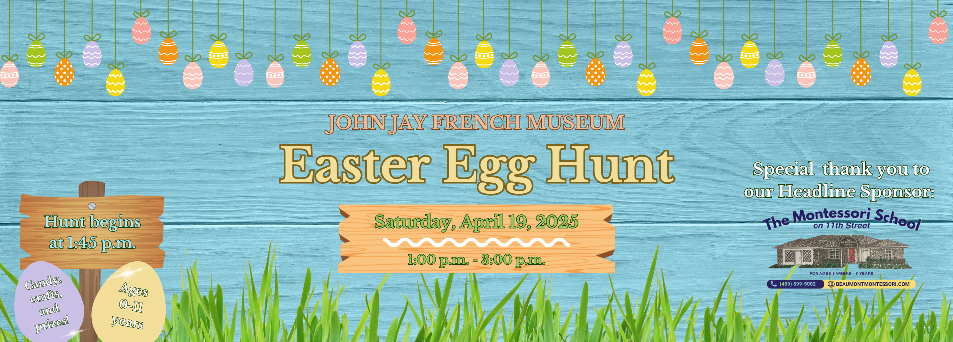 Kids Easter Web Banner 2025